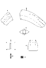 12 Garde-boue arrière