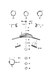 9 Guidon,leviers,câbles