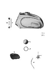 16 Réservoir de carburant,robinet à filtre