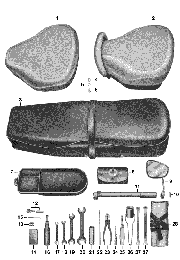 15 Selle,outillage de bord,accessoires
