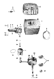 17 Cylindre,piston,vilbrequin