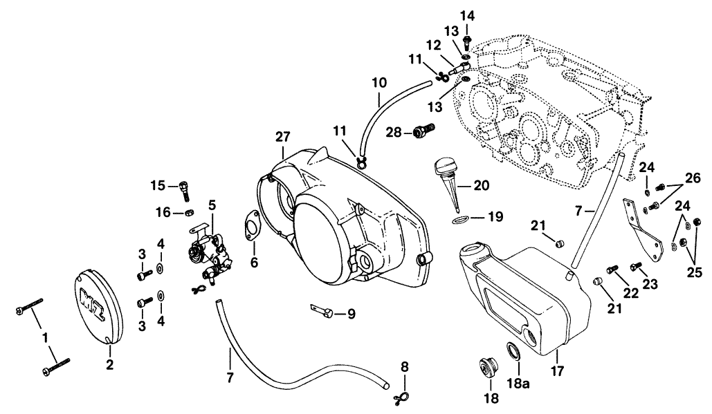 Ersatzteilkatalog Motor Frischöldosierung MZ ETZ 125/150