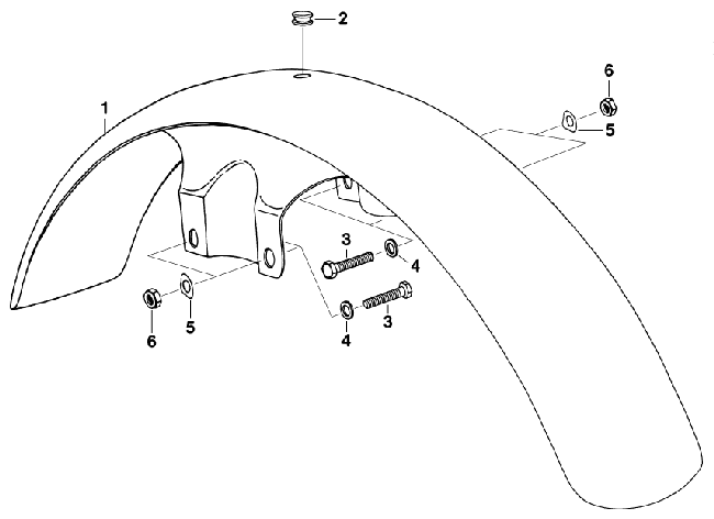 Ersatzteilkatalog Kotflügel Schutzblech vorn MZ ETZ 250